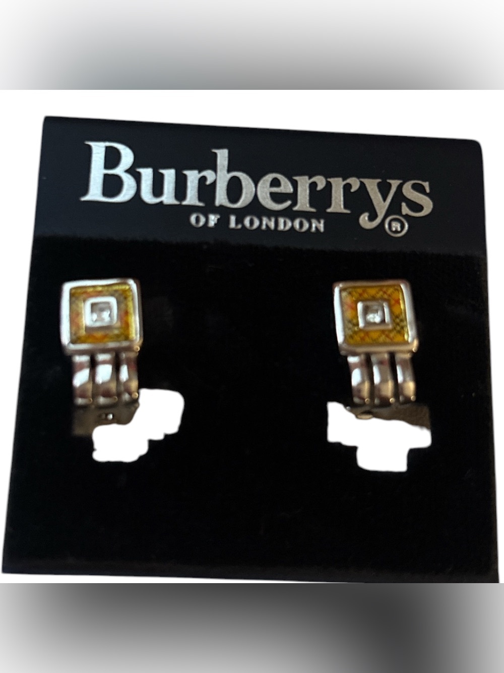 vintage Burberrys of London clip-on earrings